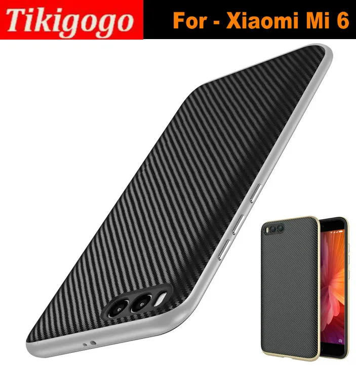 Tikigogo Гибридный Случай Для Xiaomi Ми-6 Случае ТПУ + PC Пластиковую Рамку 2 в 1 году Чехол