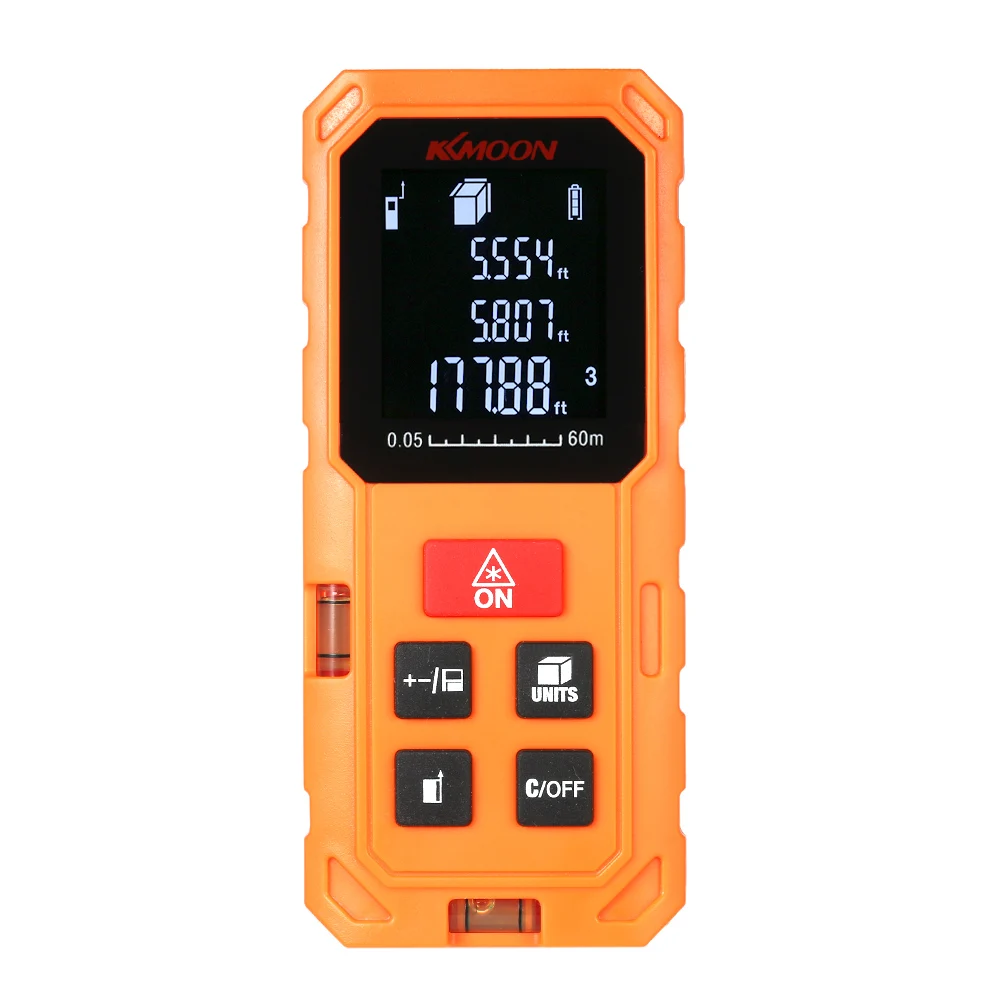 

KKmoon laser rangefinder construction tools Digital Laser Distance Meter Range Finder Area Volume Measure 20 Group Data Storage