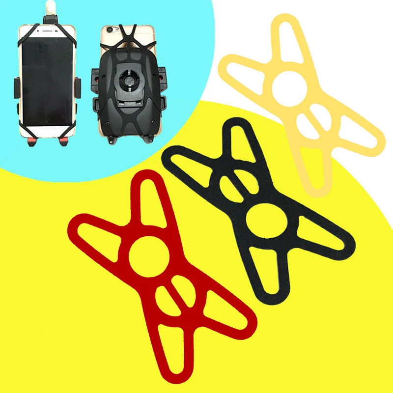 Universal Bike Bicycle Mount Holder MTB Motorcycle Handlebar For Cell Phone Anti-Slip Silicone bands Stand For Xiaomi Redmi Note
