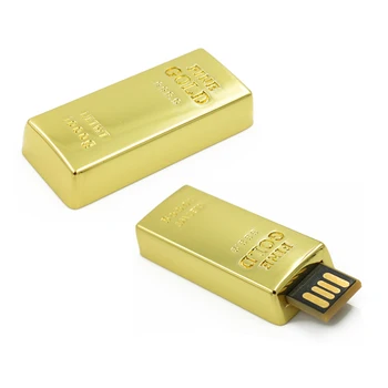 

Usb flash drive Full Capacity Waterproof Super Bullion 16GB Gold bar USB 2.0 flash pen drive memory stick 32GB 64GB memory disk