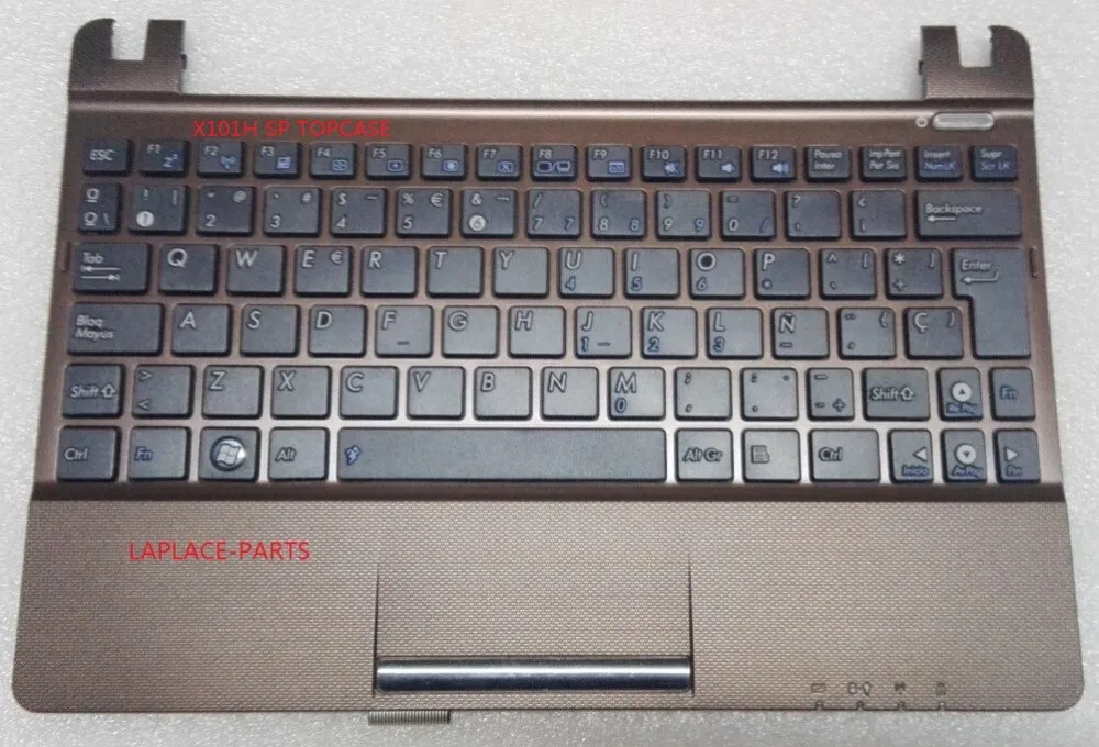 Новый оригинальный Испанский Teclado Для Asus X101H X101 X101CH с коричневым упором для рук