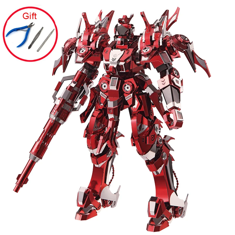 

3D Metal Nano Puzzle Red Thunder Edition Model Kits DIY Laser Cut Assemble Jigsaw High-quality Collection Toys For Kids Adult