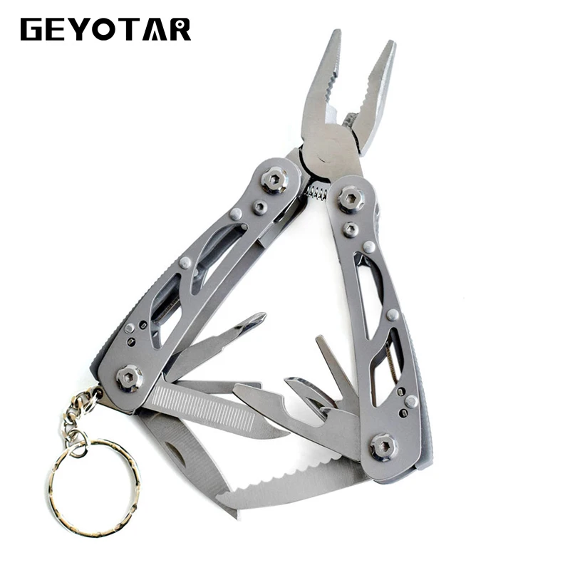 

Multi Plier Survival Multifunction Stainless Steel Portable Hand Tool Knife Folding Camping Wire Stripping Pliers 2017