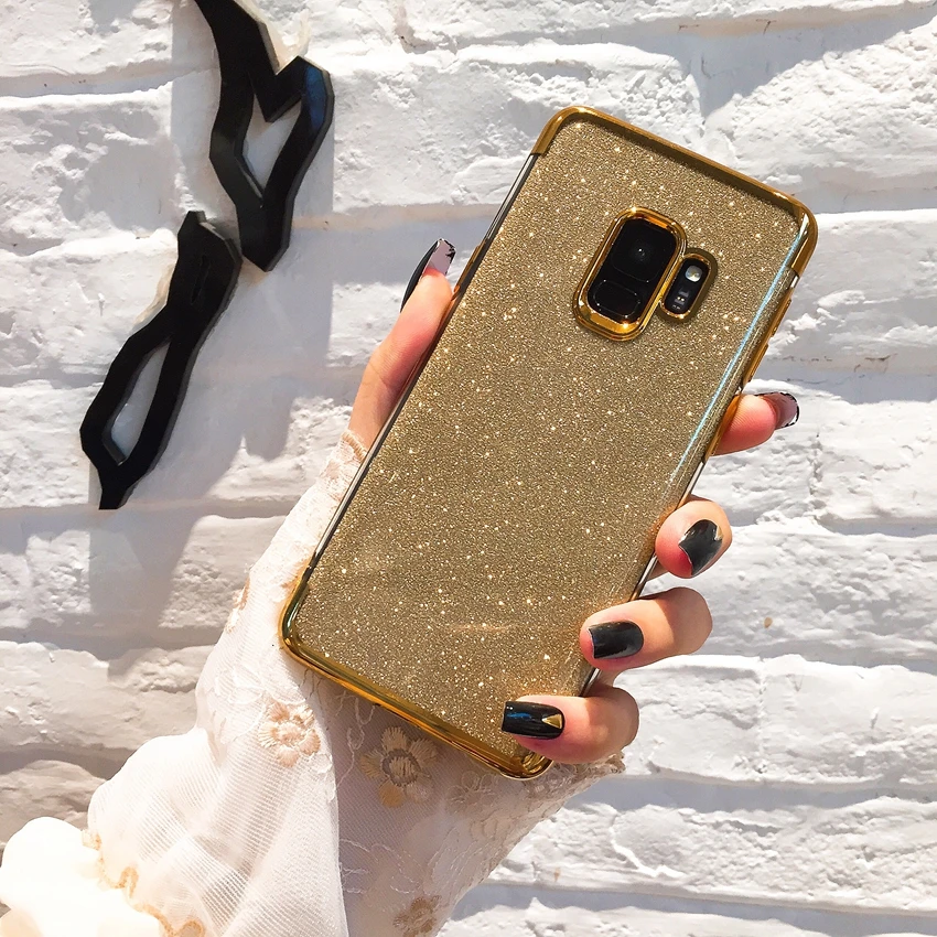 

A10 case Luxury Glitter Shiny Bling Back Case for Samsung Galaxy A Series/J Series PC+TPU Cover for Samsung A30/A50/M10/M20/M30