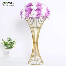 4 шт./лот цветок вазы напольная ваза металла завод сушеные подвеска в форме цветка цветочный горшок дорожный привести для дома/свадебные коридор украшения g113