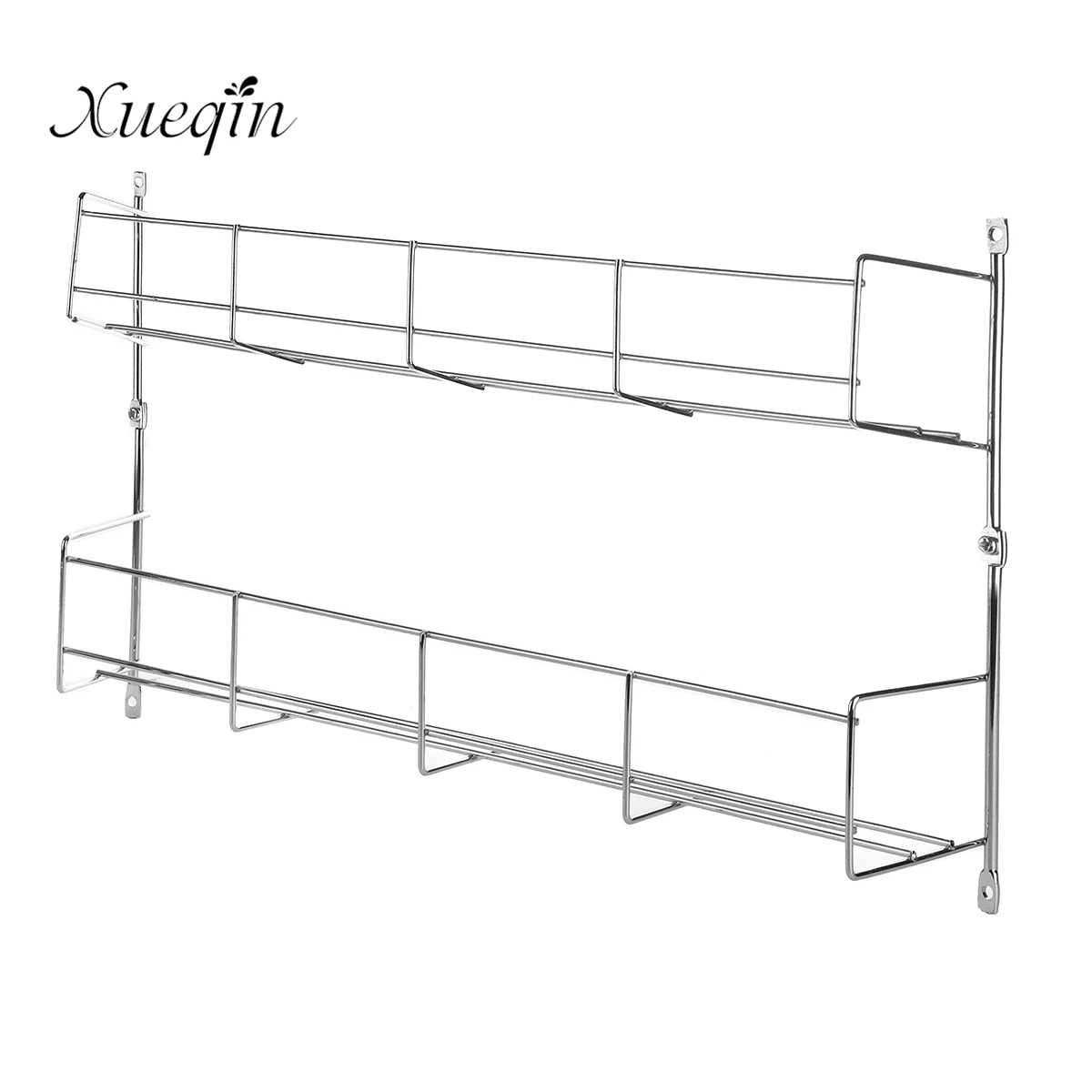 

xueqin Double Layer Multifunctional Kitchen Spice Rack Cabinet Organizer Wall Mount Storage Shelf Pantry Holder Bathroom Holder