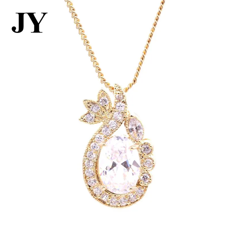 Jy New Fahsion Zircon Gold Color Pendant For Women Woman Best Love T 