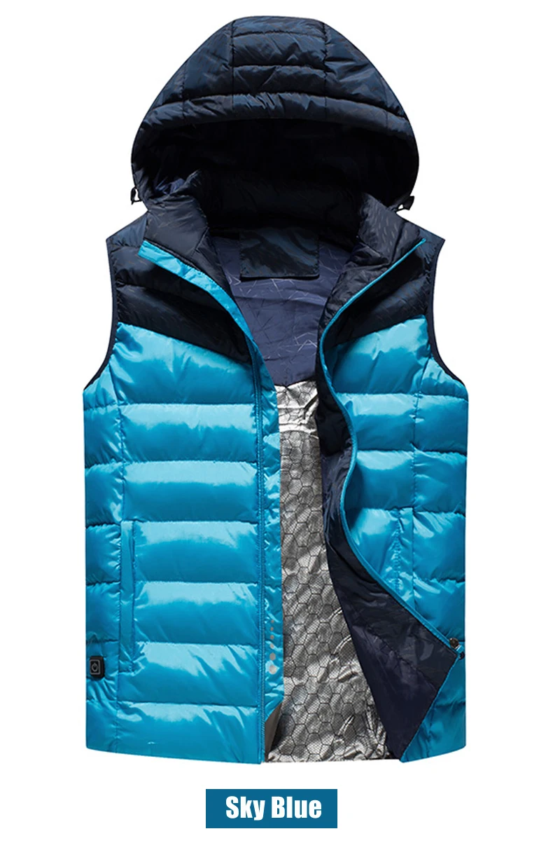 Refire gear Зимний Открытый USB нагревательный жилет куртка электрический тепловой теплый внутри пальто для пеших прогулок спортивный жилет теплый пуховик
