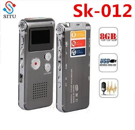 

SK-012 8GB Spy Mini USB Flash Digital Audio Voice Recorder Dictaphone MP3 Player Grey Pen Drive Grabadora Gravador de voz