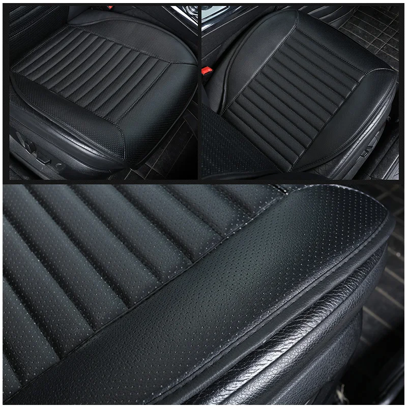 Skup AUTOYOUTH luksusowe siedzenie samochodowe ze skóry pu poduszka garnitur dla większość samochodów ze smukłym oparciem talii 1 sztuk czarny pokrowiec na samochód