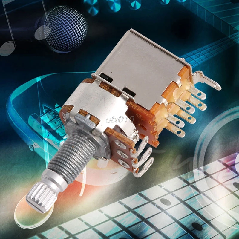 A500K Ohm Control Pot Electric Guitar Push Pull Ascend Bass Control