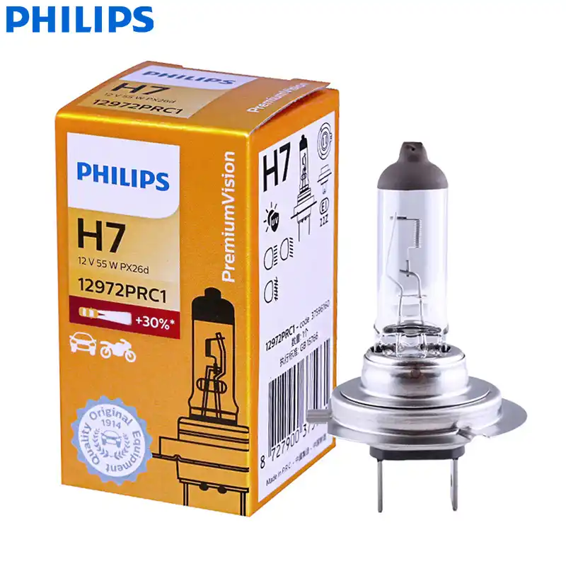 Philips Vision H7 12v 55w Px26d 12972prc1 30 Lebih Terang Asli Lampu Mobil Halogen Lampu Auto Bulb Standar Lampu Single Bola Lampu Mobil Halogen Aliexpress