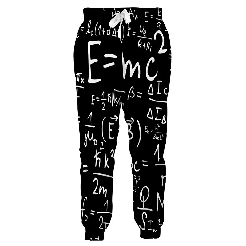 

Mathematical Dinosaur/Cat/Planet Formula 3D Funny Joggers Pants Men/Women Hip Hop Sweatpants Pantalon Hombre Casual SweatPants
