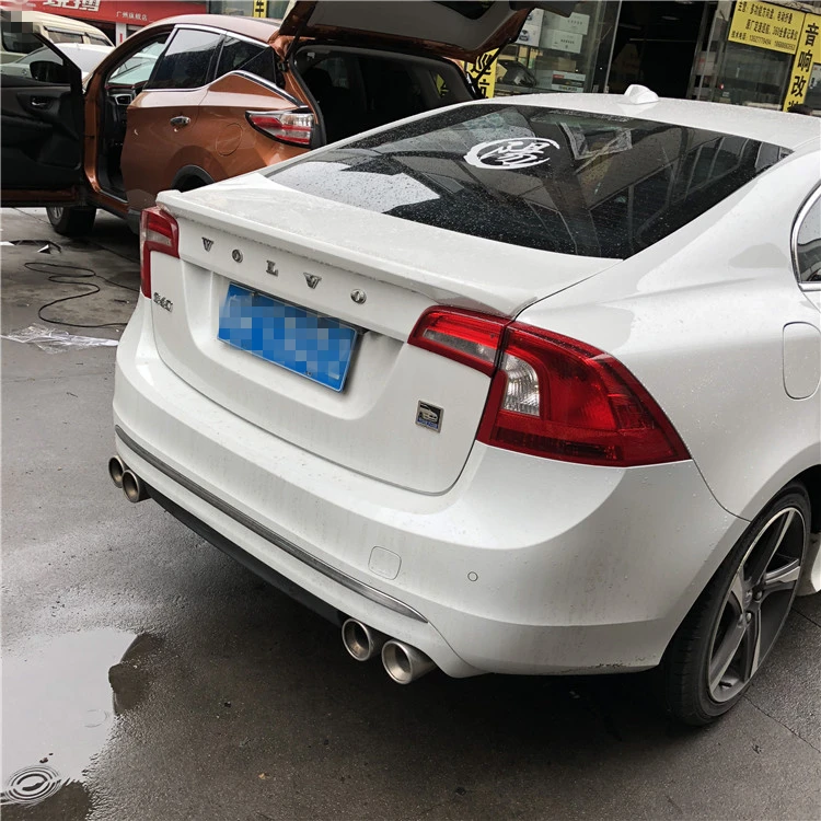 Для VOLVO S60 спойлер- VOLVO S60 высокое качество абс материал заднее крыло автомобиля праймер цвет задний спойлер