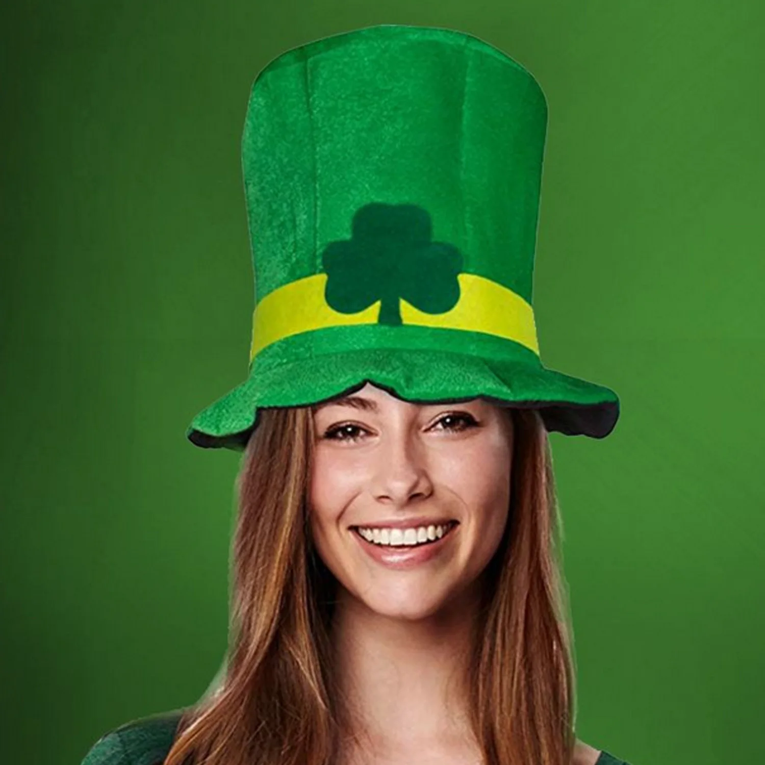 Besegad Saint St Patricks Day Lucky Charm Green Hat Costume Accessories for Irish Fun Party Celebration