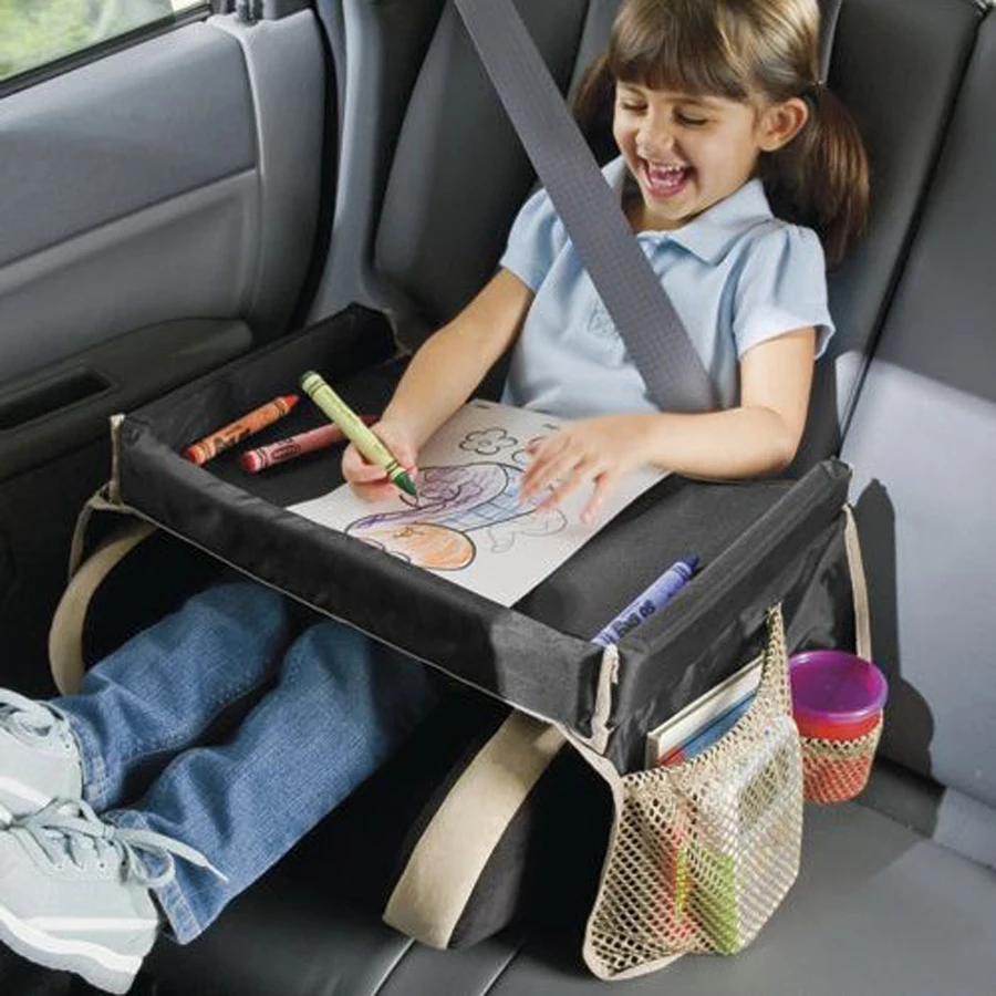 Детское автокресло дорожный лоток малыш стол и стол органайзер для хранения для деятельности. Подносы для активного отдыха на коленях для автомобильных сидений