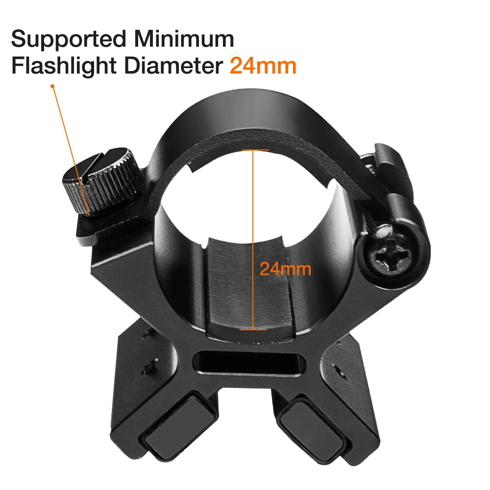 Безопасный фонарик Магнитный Монтажный кронштейн с двумя магнитами для 24-27 мм фонарик Dim Range сборка тактический фонарь