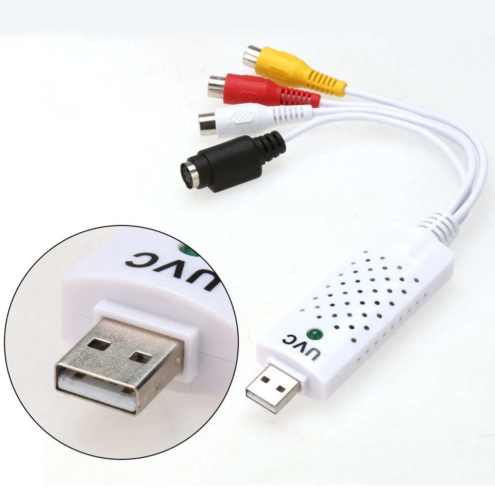 USB2.0 видео ТВ тюнер DVD Audio Capture карты Converer адаптер для Win7/8 T7