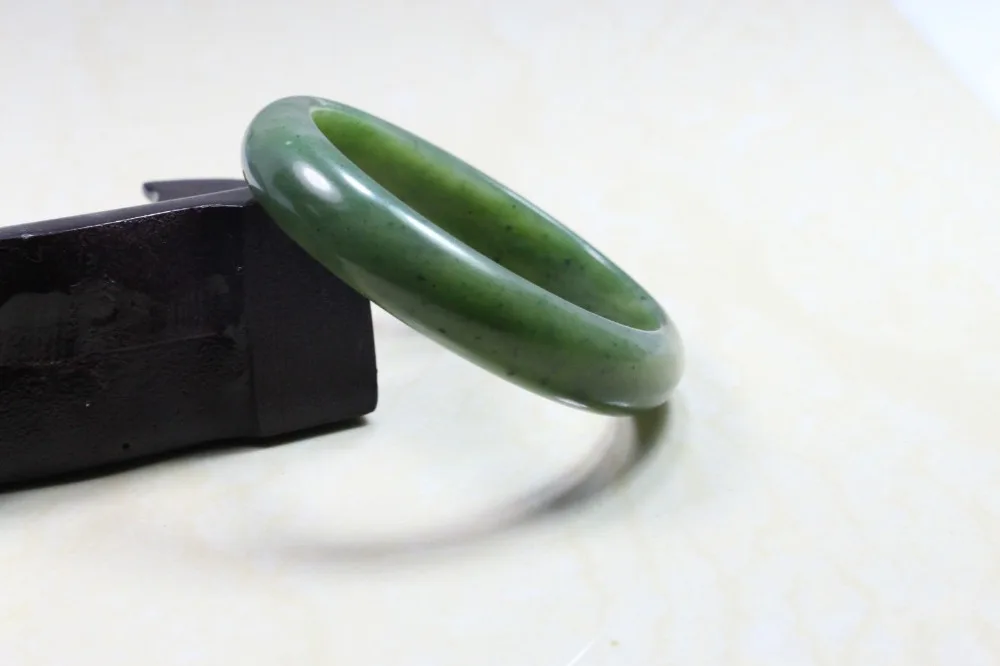 

free shipping 957 NATURE BEAUTIFUL GREEN HeTian JADE JADEITE BRACELET BANGLE
