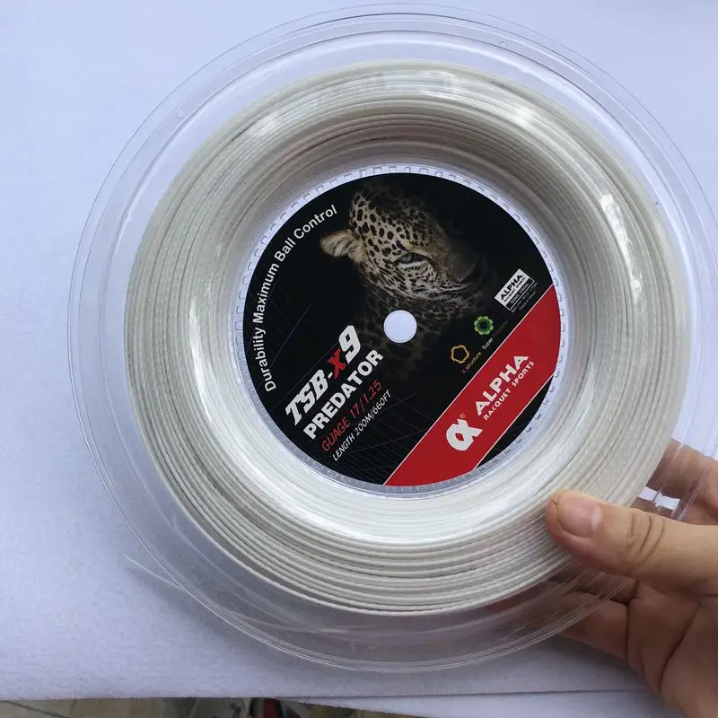 1 Reel Alpha Quality New Tennis Strings 1.25mm 17 Gauge Bamboo