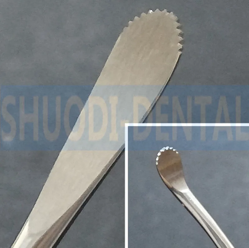 

Double Ends High quality Dental Implant Periosteal Elevator with Saw Tooth for Reflecting and Retracting ,Labor Stianless Steel