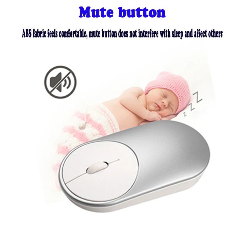 

Wireless Mouse 1200dpi 2.4Ghz Optical Mini Portable For Macbook Mi Notebook 3 buttons ergonomic design for 2.4G desktop