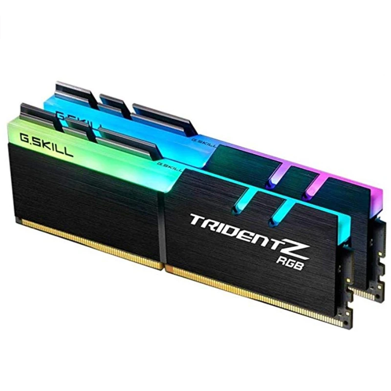 

G.SKILL TridentZ RGB Series Memory Ram DDR4 16GB (2 x 8G) 3200MHz 1.35V F4-3200C16D-16GTZ For Desktop Computer