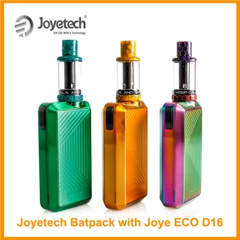 

Original Joyetech BATPACK Kit With Joye ECO D16 Atomizer 2.0ml Capacity in 0.5ohm BFHN Head Batpack Mod E-Cigarette