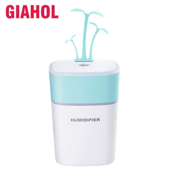 

GIAHOL 320mL Mini portable li-battery Grass Air Humidifier with LED Color Light Aroma diffuser 2000mA Portable battery for home