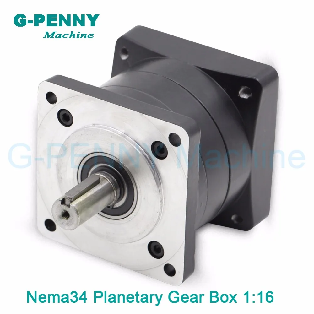 Шаговый двигатель Gearbox1:16 Nema34 фотосессия 1:16 1:20 1:24 Планетарная коробка передач 86 мм