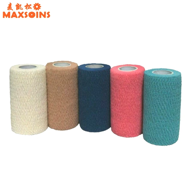 new Maxsoins 100 cotton self adhesive bandage 100 cotton sports