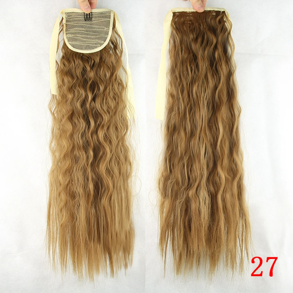 Soowee длинные черные кудрявые волосы конский хвост шиньоны шнурок конские хвосты Синтетический зажим для наращивания волос для женщин - Цвет: #27