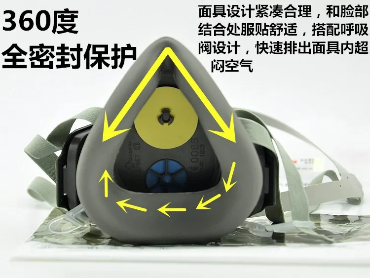 

Dust-proof respirator, industrial grinding, protective mask,