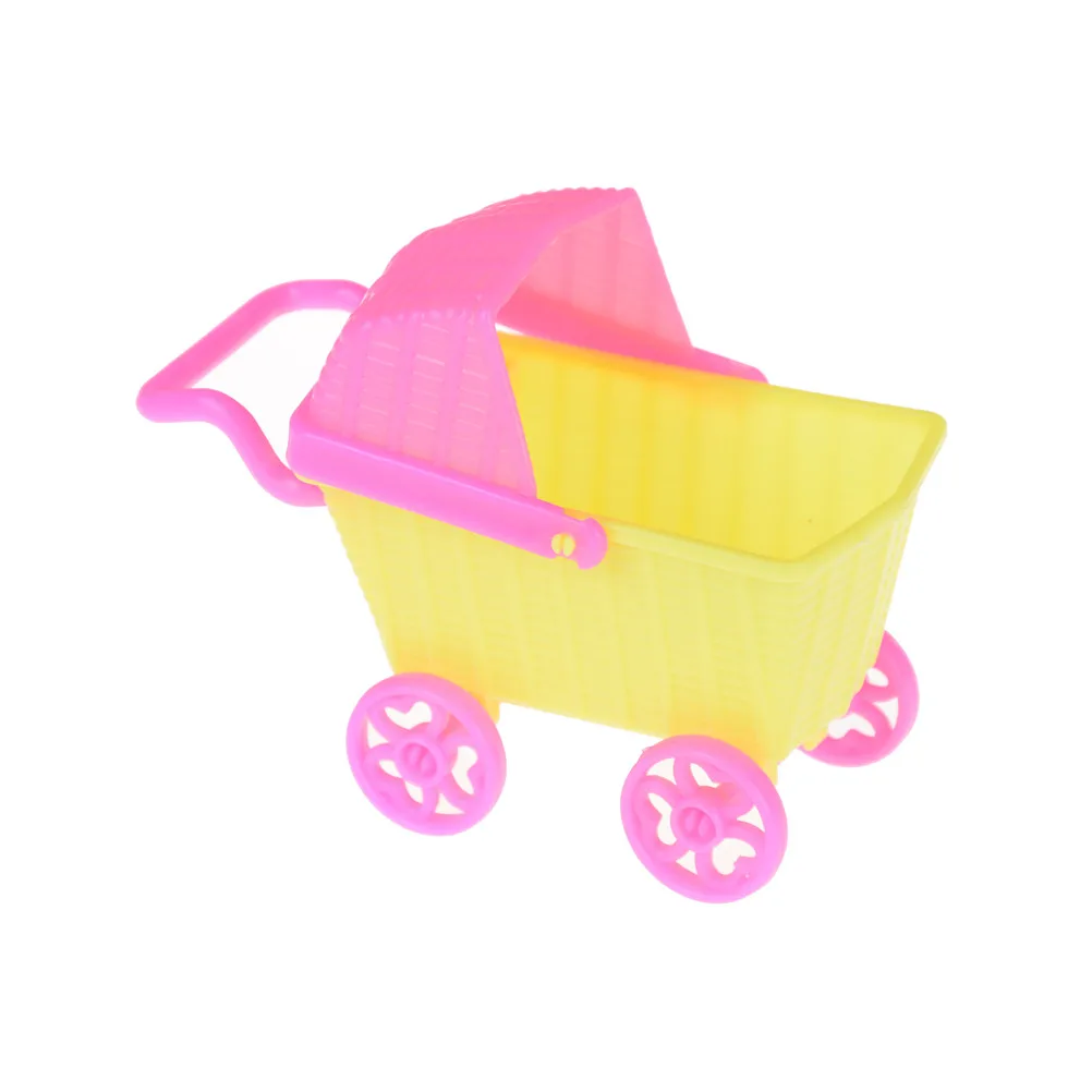 

Mini shopping cart 11*5*8cm Dolls For Kelly Dolls Children Baby Girl Choose Furniture Doll Kids Toy Dollhouse Accessories