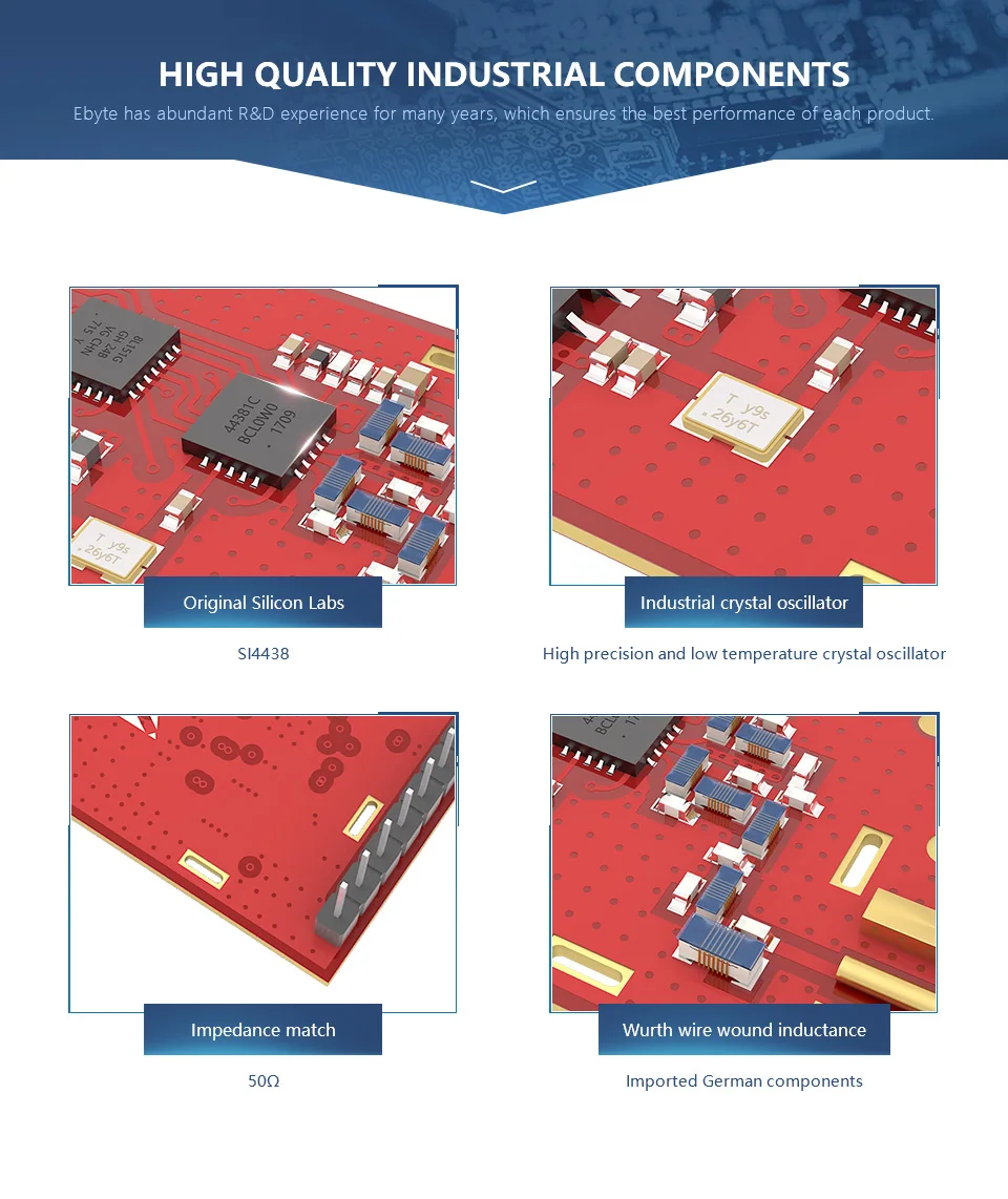 868 мГц SI4463 передатчик РФ модуль Long Range CDSENET E30-868T20D 868 мГц UART IOT последовательный Порты и разъёмы Беспроводной ВЧ модуля цепи