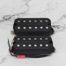 FLEOR гитары Пикап Alnico 5 хамбакер Пикап Черный для электрогитары двойной катушки, шеи или мост Пикап выбрать