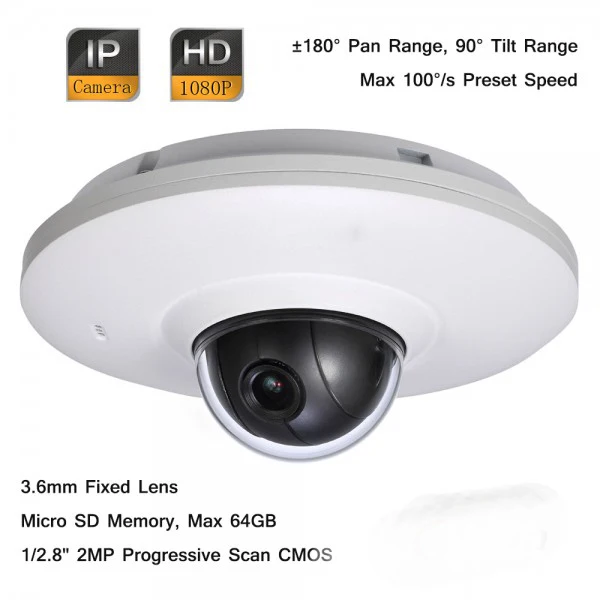 

IPC-HDB4200F-PT CCTV Security IP Dome Camera 2 Megapixel 1080P Full HD Network PoE Mini Pan Tilt Ceiling