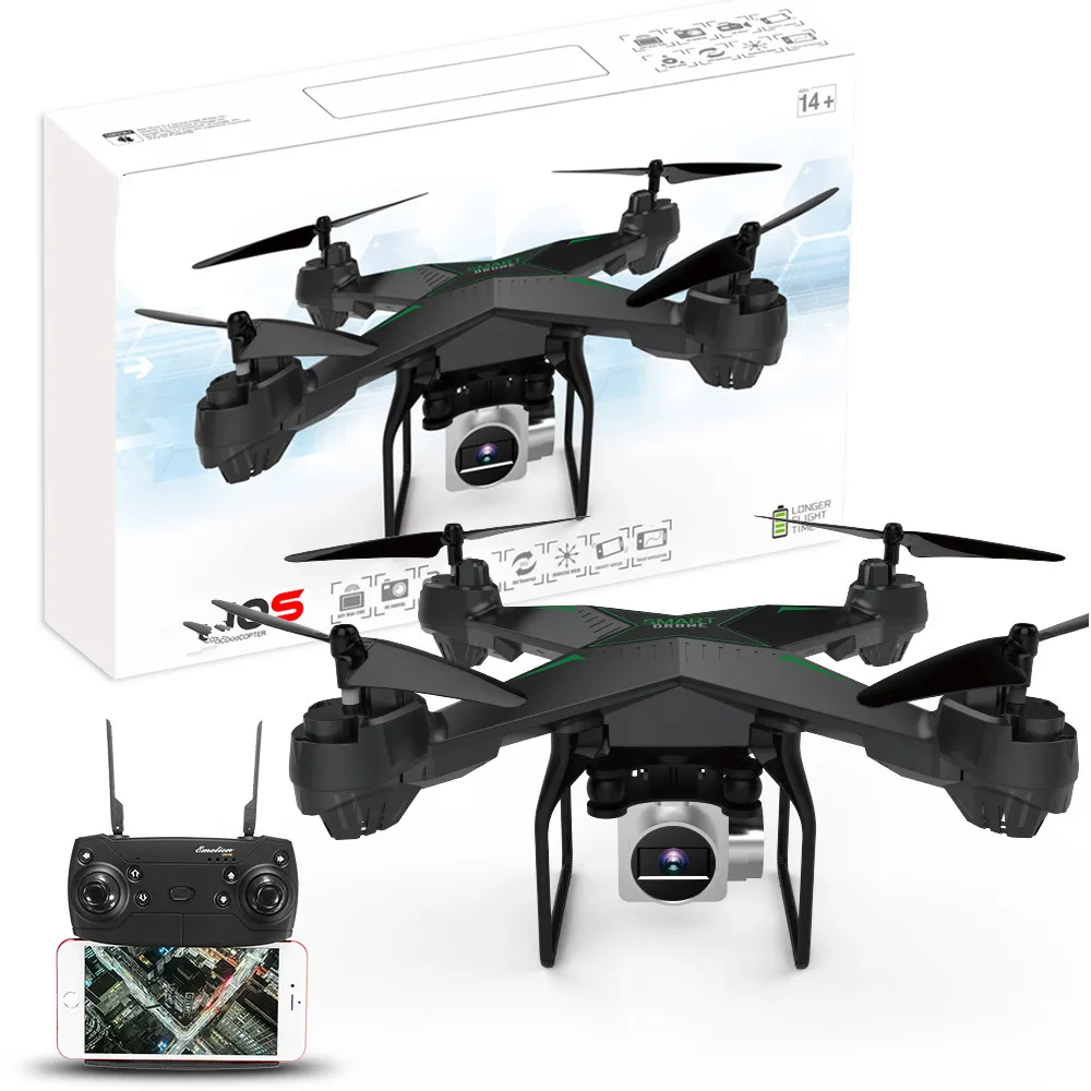 

720P WIFI FPV HD Camera RC Drone RC Quadrocopter RC Helicopters Set Height Holding One Key Return 360 Degree Roll Stable Gimbal