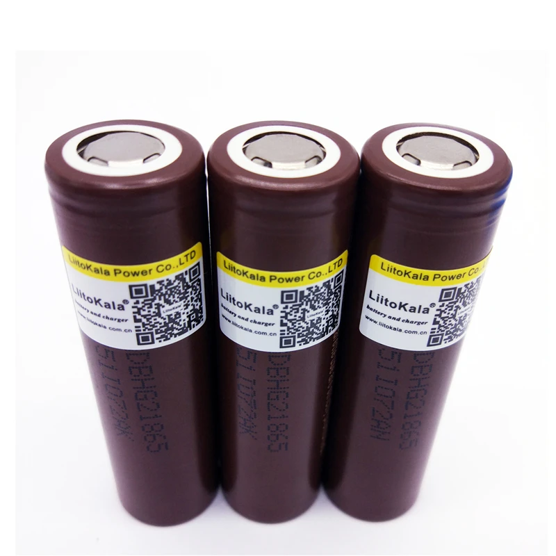 

50pcs LiitoKala HG2 18650 18650 3000mah electronic cigarette Rechargeable batteries power high discharge,30A large curre