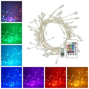 

Hot LED copper wire firecracker lights string indoor wedding landscape decoration lights outdoor waterproof xenon lamp string