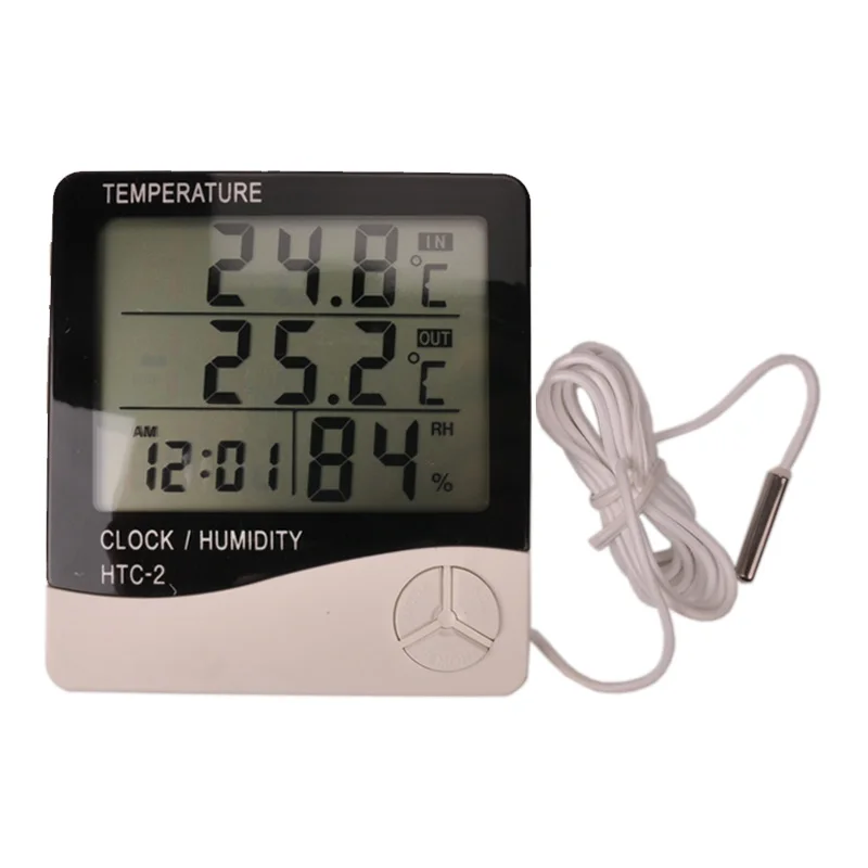 Digital liquid crystal thermometer, indoor and outdoor temperature