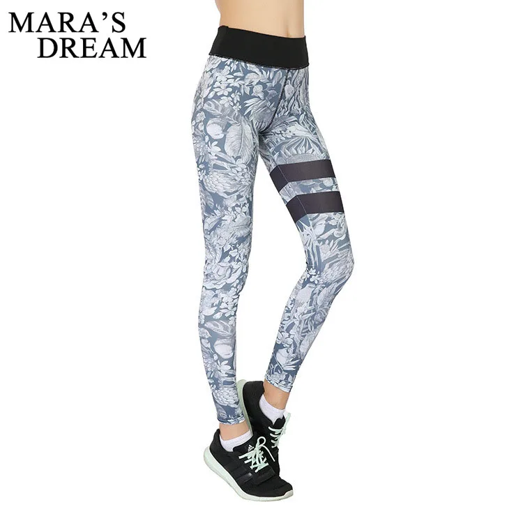 FFFcai Women Sexy Yoga Pants Printed Dry Fit Sport Pants