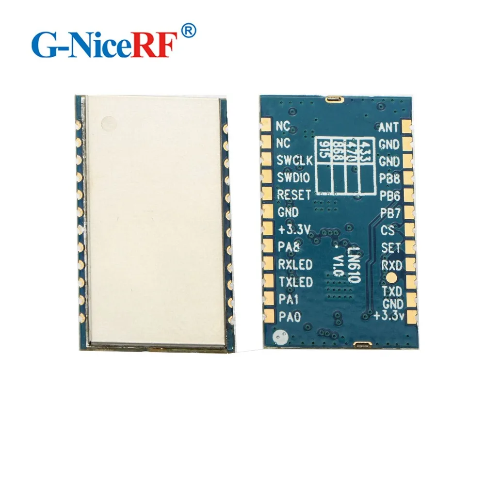1 шт. LN610 100 мВт 4,5 км 868 МГц/915 МГц ttl интерфейс узел RF модуль, работает с LORAWAN SX1301 шлюз