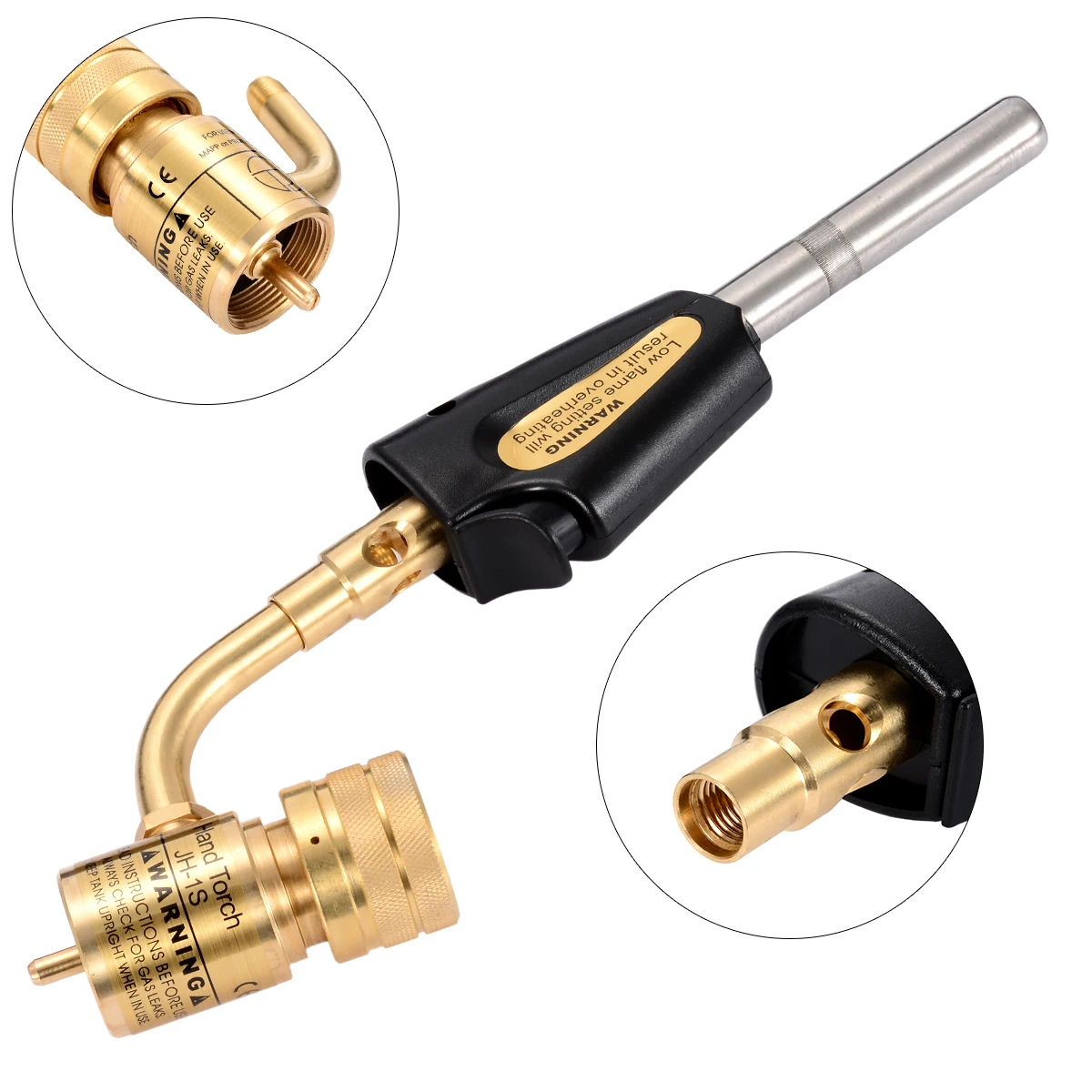 Mayitr Gas Welding Torch Mapp Self Ignition Turbo Torch Propane Brazing