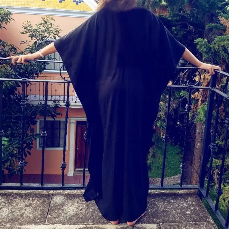 Embroidery Cotton Beach Cover up Saida de Praia Swimsuit Women Bikini cover up Tunics for Beach Pareo Sarong Beachwear