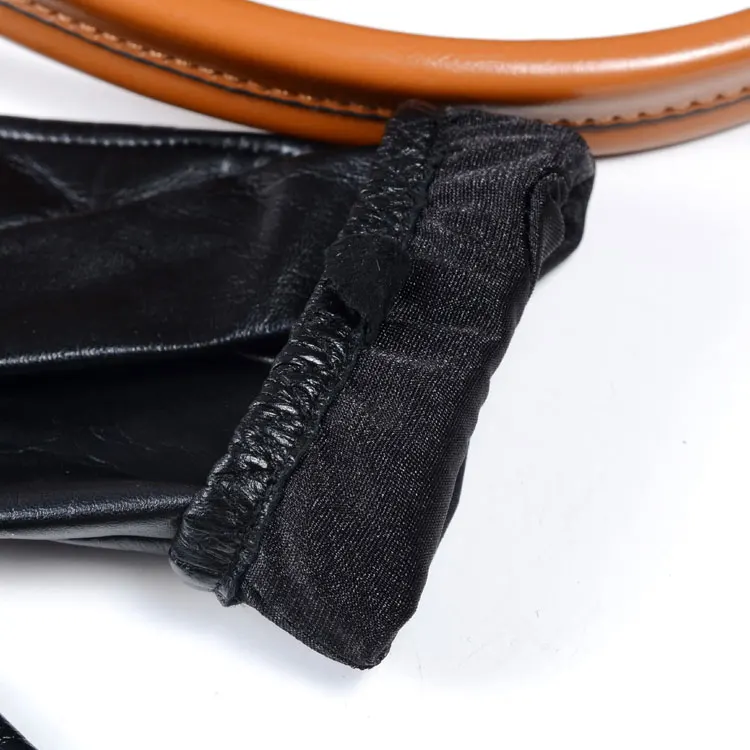 Новинка Женская женская кожаная перчатки с заклепками короткие модные панк-перчатки