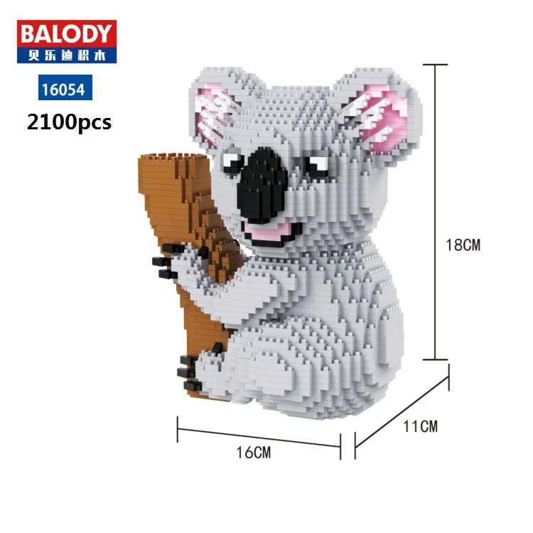 

Balody Mini blocks Australian precious animal Building Toy Koala Bear Model Educational Toys for Children Cute Girls Gifts 16054