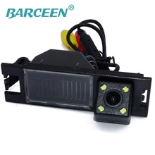 Auto car rear-view camera portare 4 led plastica nera shell antipioggia funzione adattarsi per Hyundai IX35 2010/2012/tucson 2011