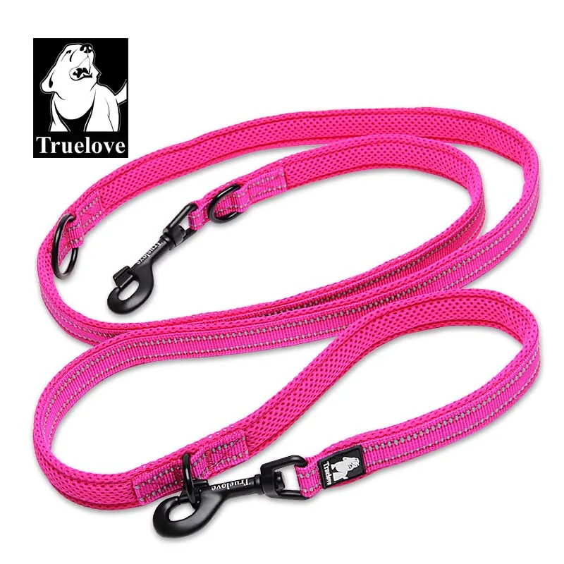 Online Truelove 7 In 1 Multi Function Adjustable Dog Lead Hand Free Pet Training Leash Reflective Multi Purpose Dog Leash Walk 2 Dogs