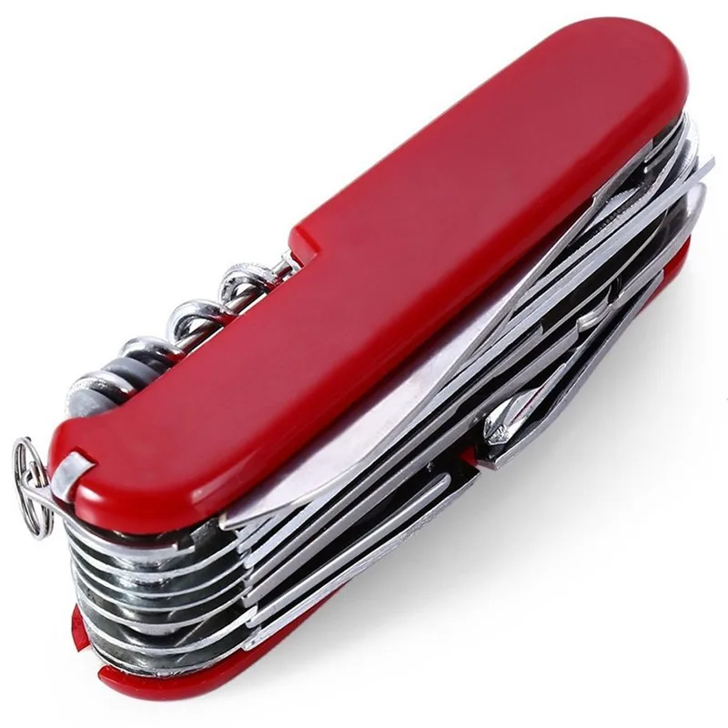 Billig 17 In 1 Klapp Schweizer Messer Camping Multifunktions Werkzeuge Edelstahl Multi Tool Armee Messer Tasche Jagd Outdoor Survival